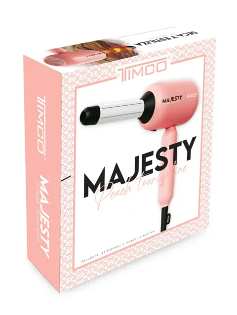 TIMCO MAJESTY PEACH TOURMALINE SECADORA & TENAZA SDD104