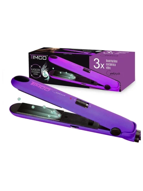 TIMCO PLANCHA MORADA CERAMICA CON REGULADOR PA-C-M