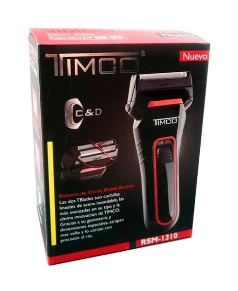 TIMCO RASURADORA RECARGABLE DOBLE ACCION RSM-1310 - Image 2
