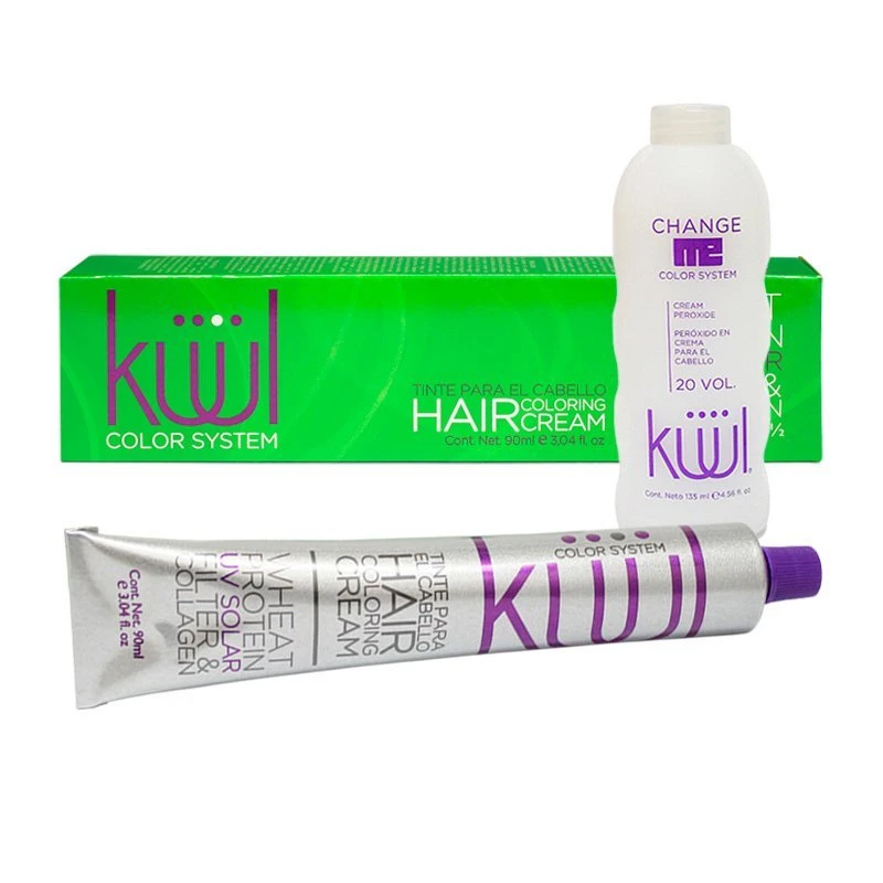 Tinte Kuul Color System 90 g + Peróxido 20 Vol. 135 ml