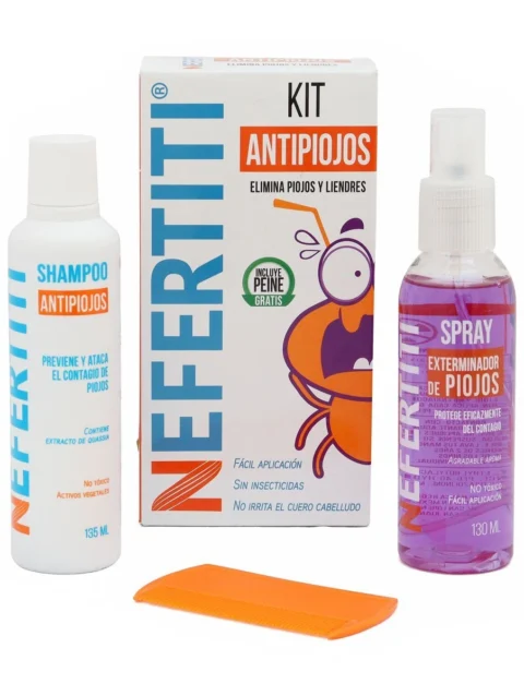 Tratamiento para Piojos en Kit Nefertiti Antipiojos 3 pz