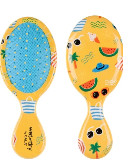 WET-N-DRY MINI DETANGLING HAIR BRUSH (TROPICAL VACATION)